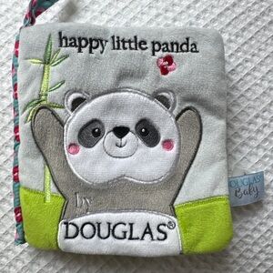 Douglas Baby “Happy Little Panda” Crinkle Book Plush Soft Sensory Toy EUC